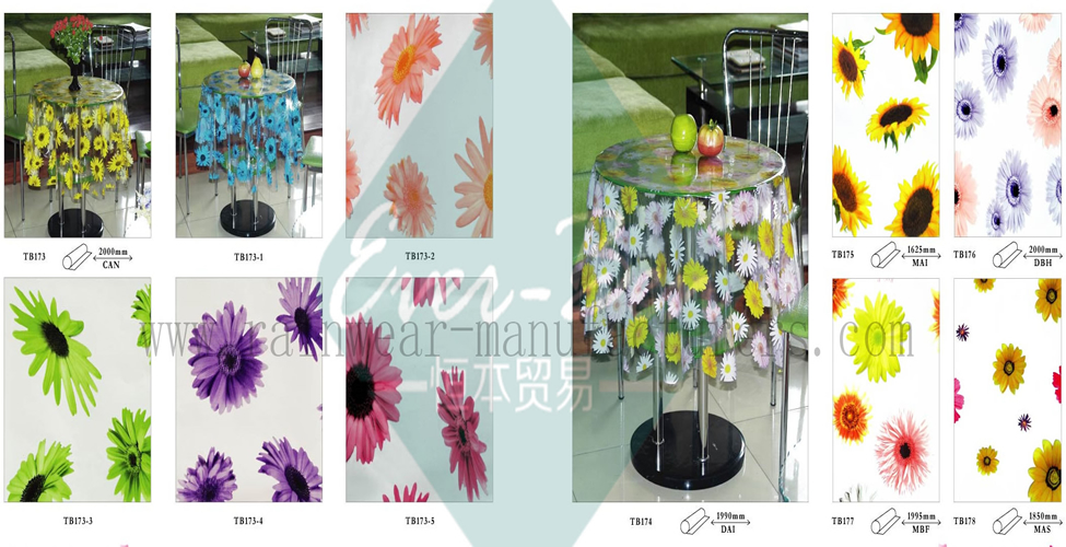 24-25 China clear plastic table cover manufacturer 